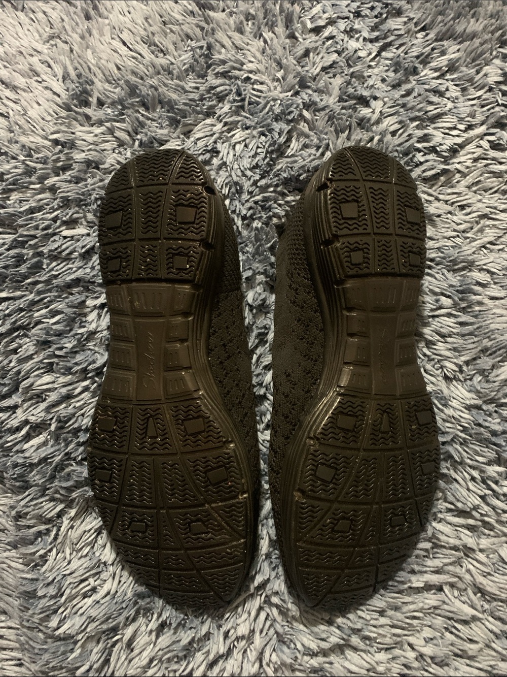 Skechers Black Knit Slip-On Flats - Picture 3 of 6